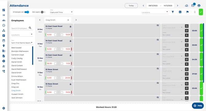 Approve all timesheets