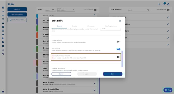 Exclude from roster auto-fill
