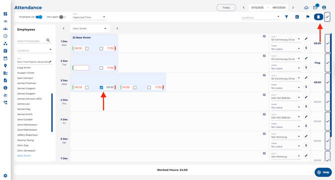 Fix Multiple unnecessary clock-ins