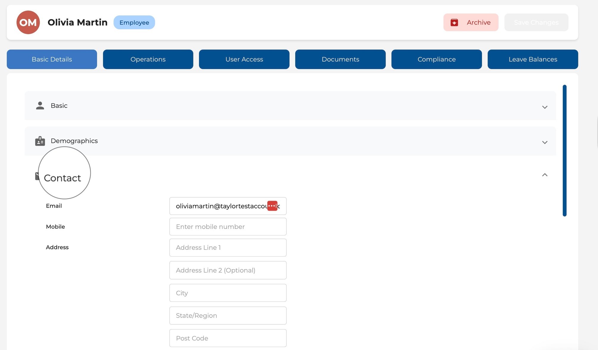 How to Edit Employee Basic Details