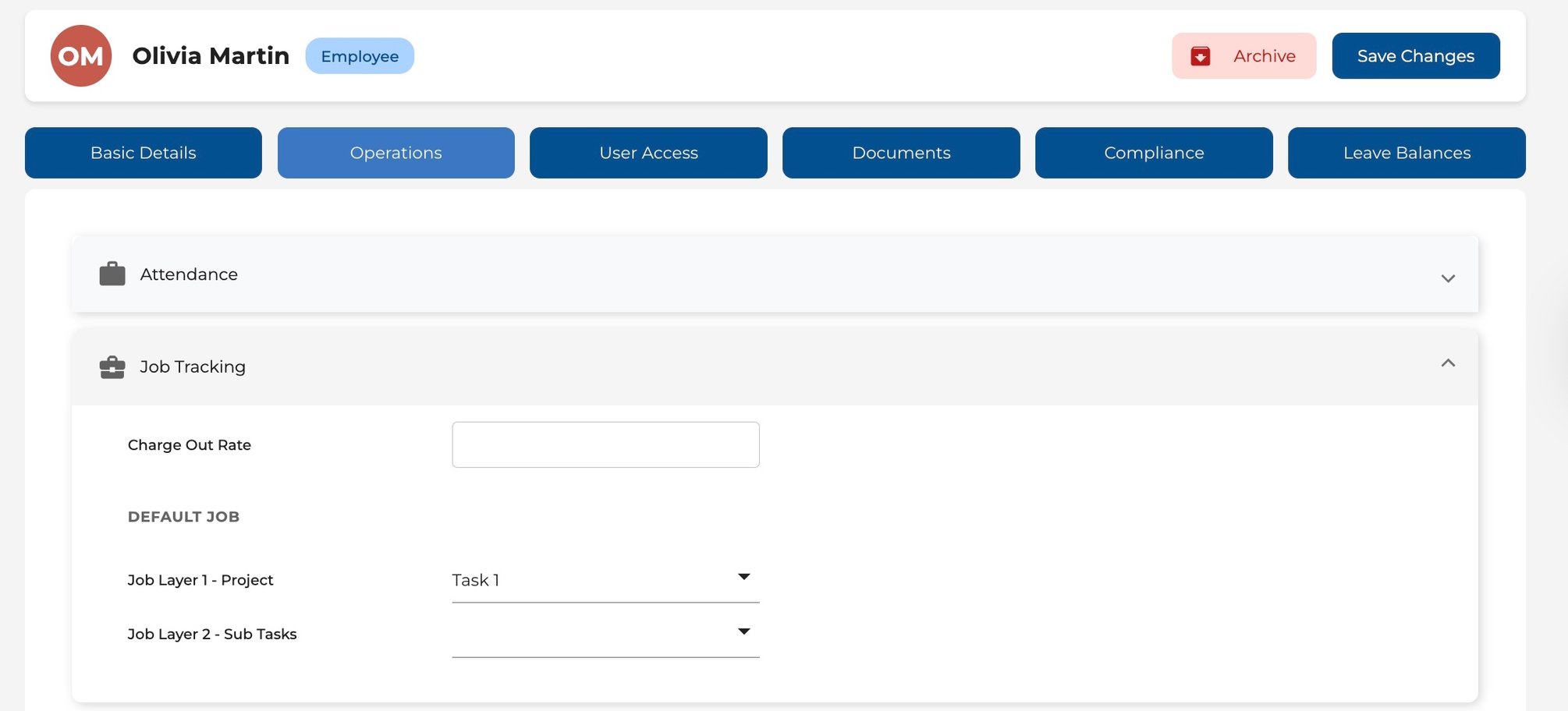 How to Configure Employee Operations