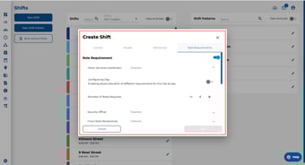 Role requirements spesifics